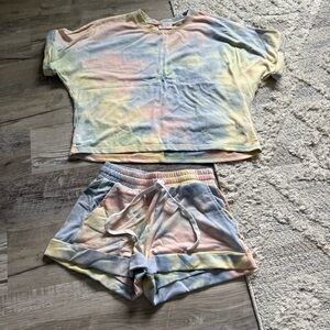 Pink Lily Pastel Tie-Dye Outfit Small